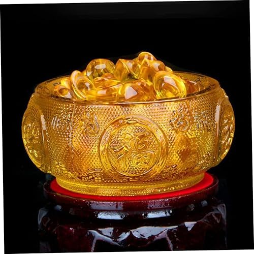 Miniatura 7 de Abaodam Suministros de altar de Cornucopia de cristal, decoración de Feng Shui, cuenco de riqueza Feng Shui, cuenco de riqueza para atraer riqueza,