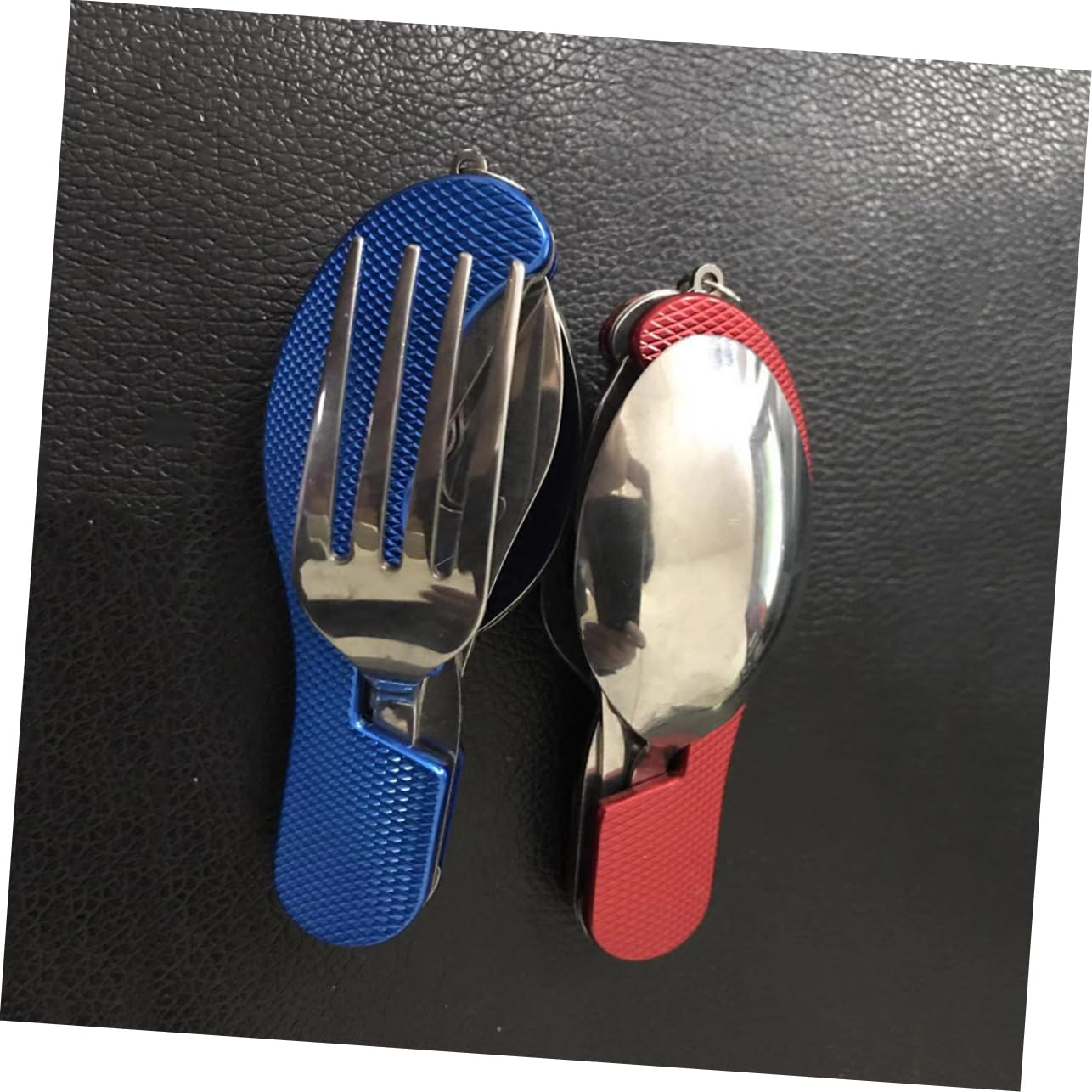 BESPORTBLE 3 Set stoviglie pieghevoli portatili chiudibili pieghevoli posate da viaggio posate da campeggio bacchette cucchiaio forchetta Multifunzione