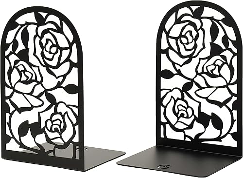 Miniatura 9 de CNK Sujetalibros de alta calidad – Tapones de libros de metal resistente para oficina en casa, soportes decorativos para estantes de libros (colibrí