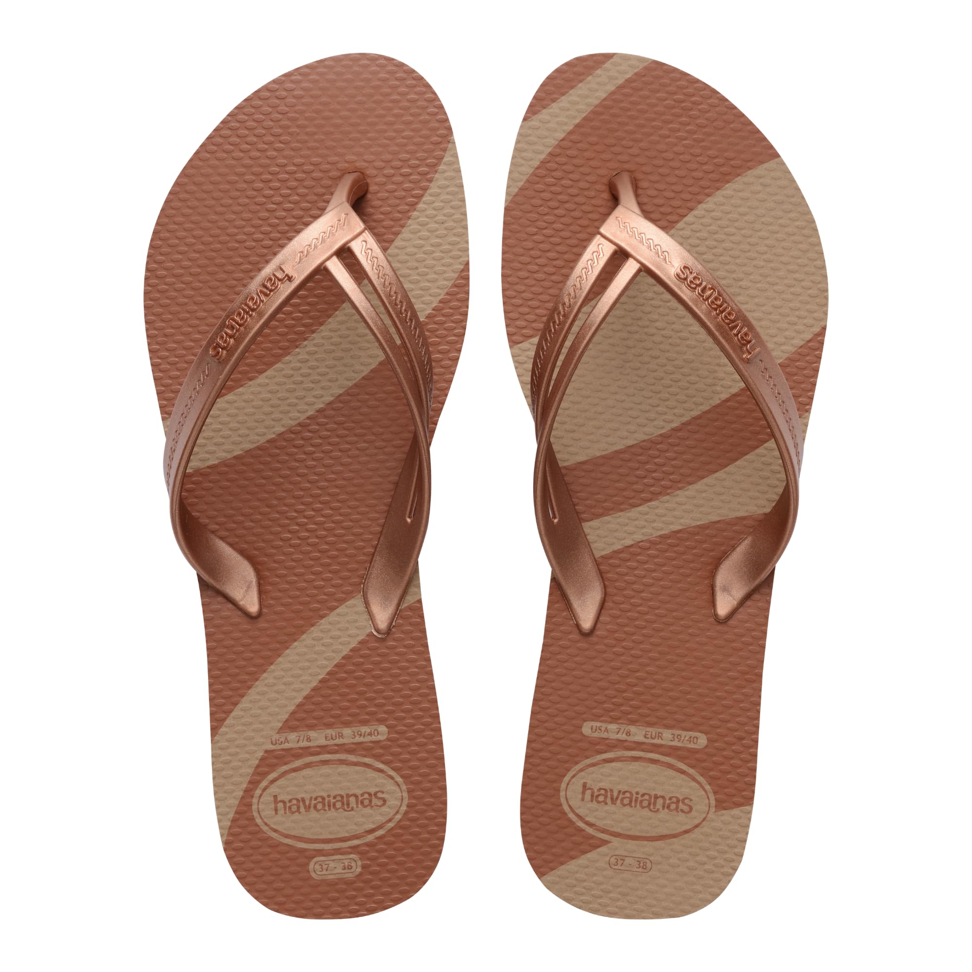 Havaianas Elegance Print Donna FlipFlop Rose Gold 41 EU