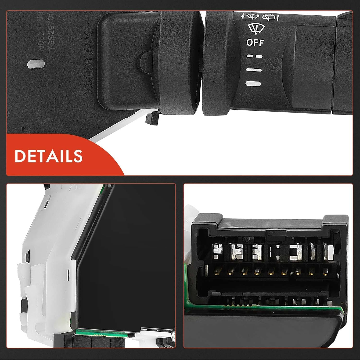 A-Premium Windshield Wiper Switch Compatible with Nissan Murano 2003-2004, Pathfinder Armada 2004, Armada 2005, Quest 2004-2005 & Infiniti QX56 2004-2006, FX35 2004, FX45 2004