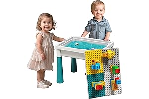 Small Activity Table for Toddlers 1-3: Ultimate Sensory Playset for Building, Exploring, and Learning