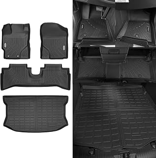 All Weather Floor Mats for Toyota Prius C 2012-2016 Floor Mats & Trunk Mat for Prius C Accessories Guard Odorless Anti-Slip Floor Liner
