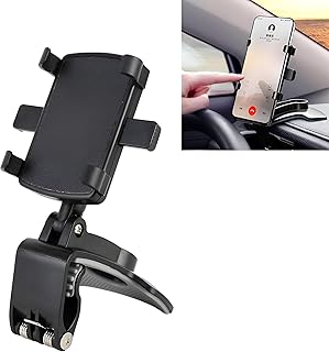 Phone Mount - Adjustable 1200 Degree Rotation for Universal Car Dashboard, Perfect for Rear View Mirror Stand with Compatibility for 4 to 7 Inch Devices (2 pcs)