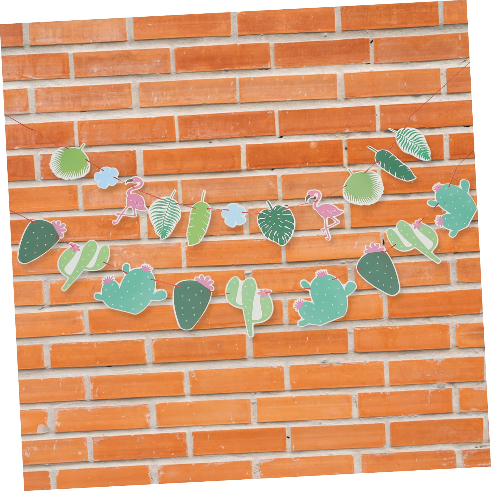 3 set Decorazioni Per Feste Bandiere Da Tirare Striscioni Di Carta Decorazioni A Tema Tropicale Con Cactus Striscione Hawaiano Per Feste Oggetti Di Scena Hawaiani 4 pezzi*3