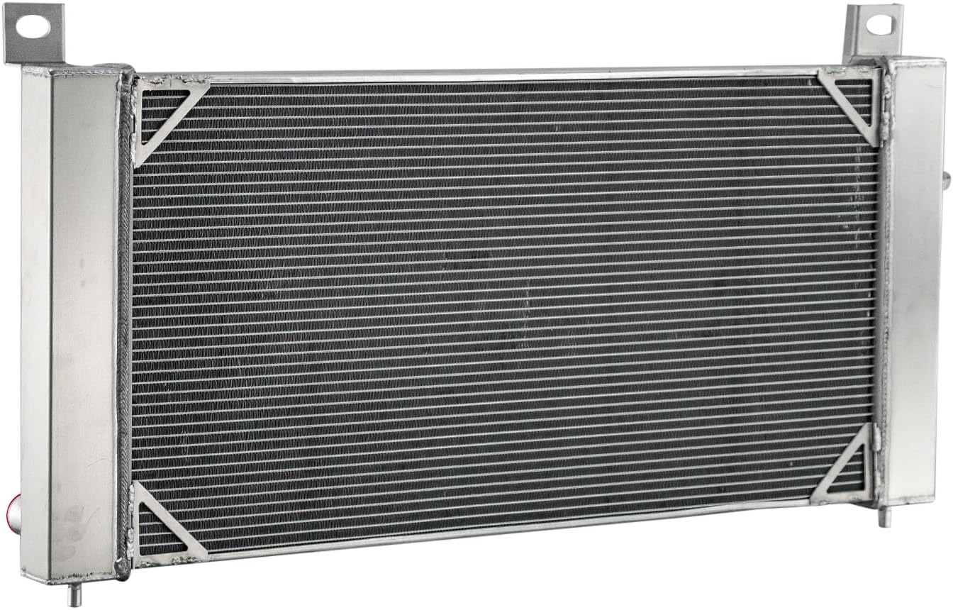 3 Row Aluminum Radiator Compatible with 1999-2014 Chevy Silverado 1500 2500 Suburban Tahoe 4.8L 5.3L 6.0L V8 00 01 02 03 04 05 06 07 08 09 10 11 12 13 Radiators