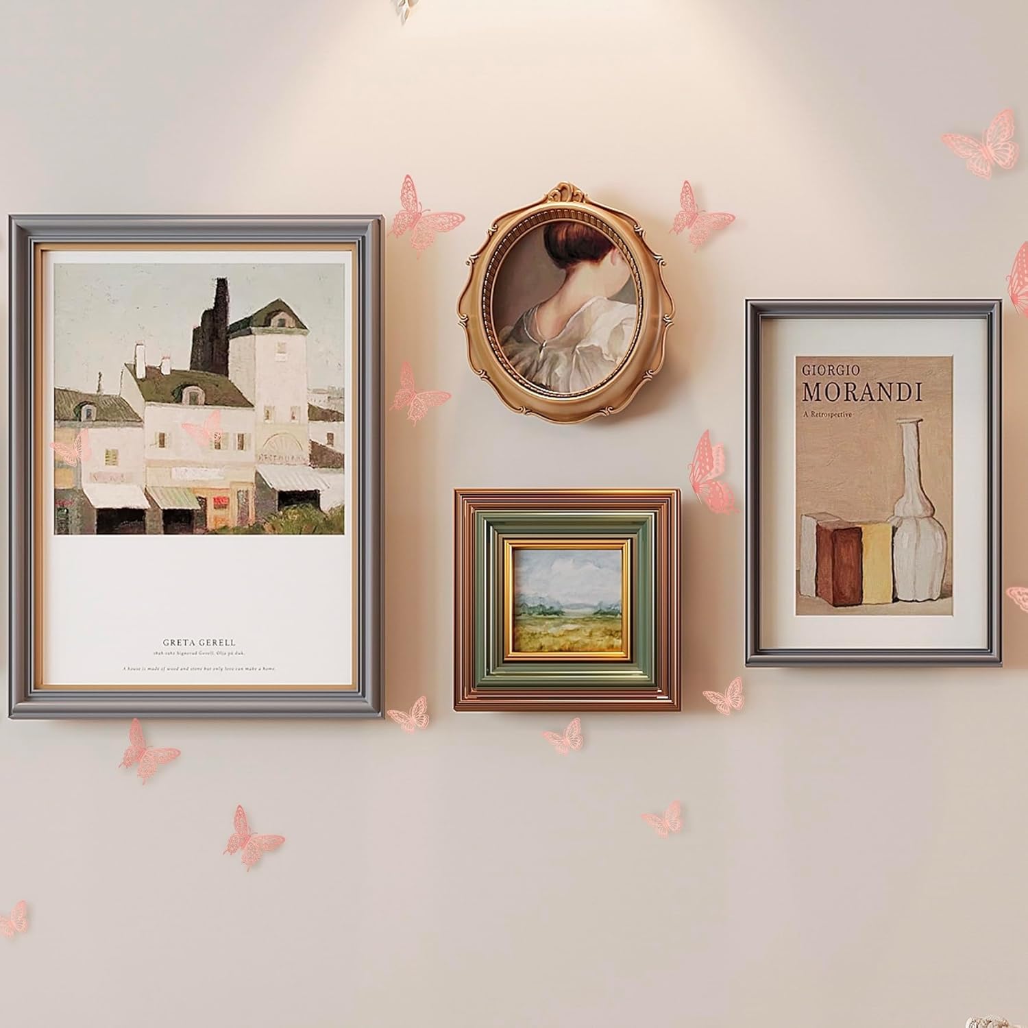 Butterfly Wall Decor, 48pcs 3D Butterfly Stickers in 3 Sizes & 4 Styles for Balloon Arch & Cake Decorations, Cute Decals for Girls Room & Birthday Party, Pearl Pink - Image 8