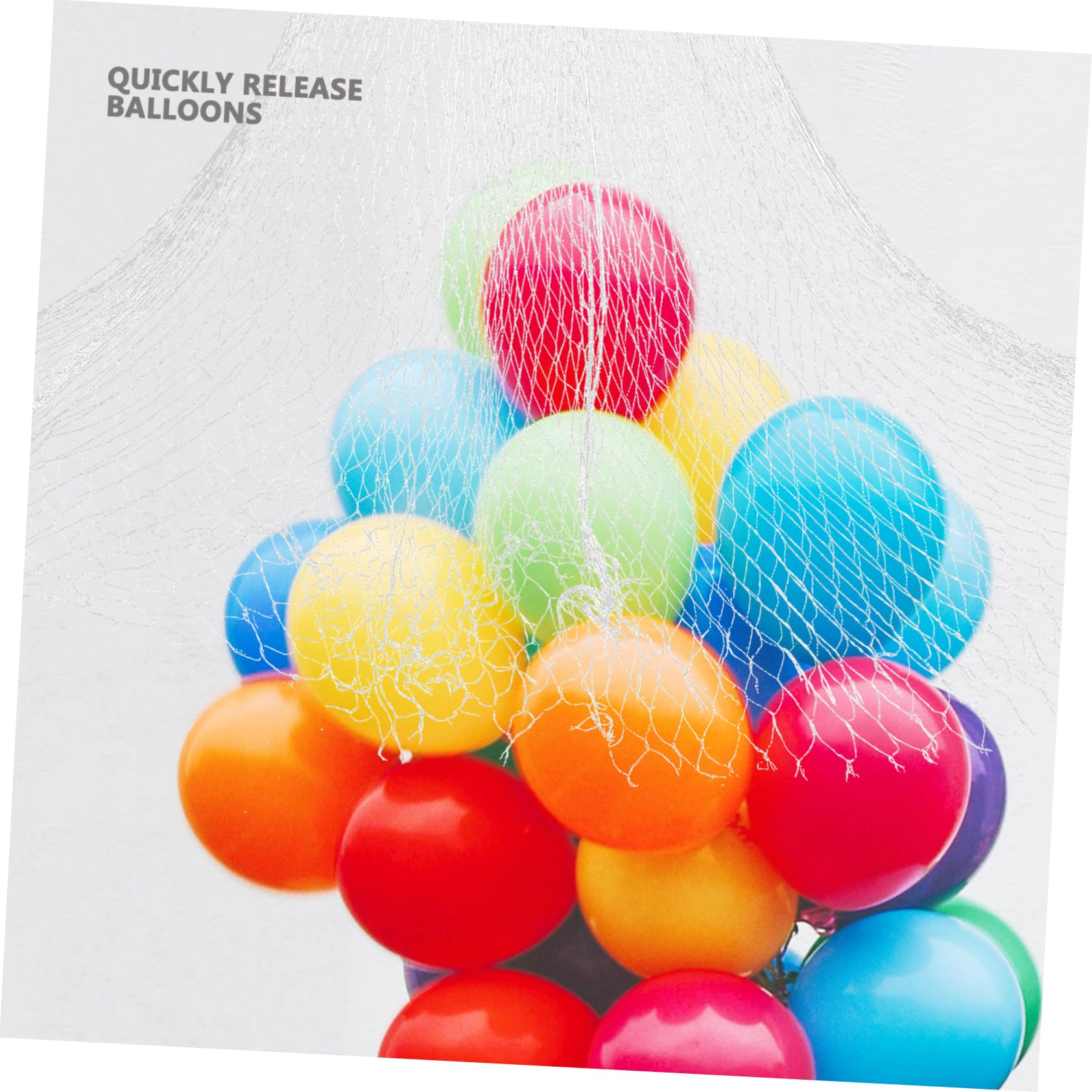 Rete per Rilascio Palloncini Grande 500 Pezzi in Plastico Bianco
