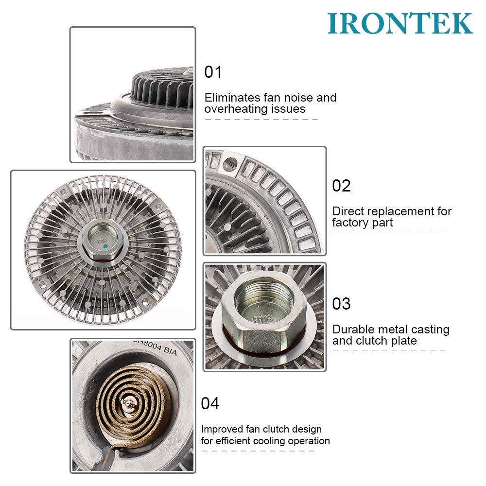 Amazon.com: IRONTEK 078121350 Engine Cooling Fan Clutch fits 1999 