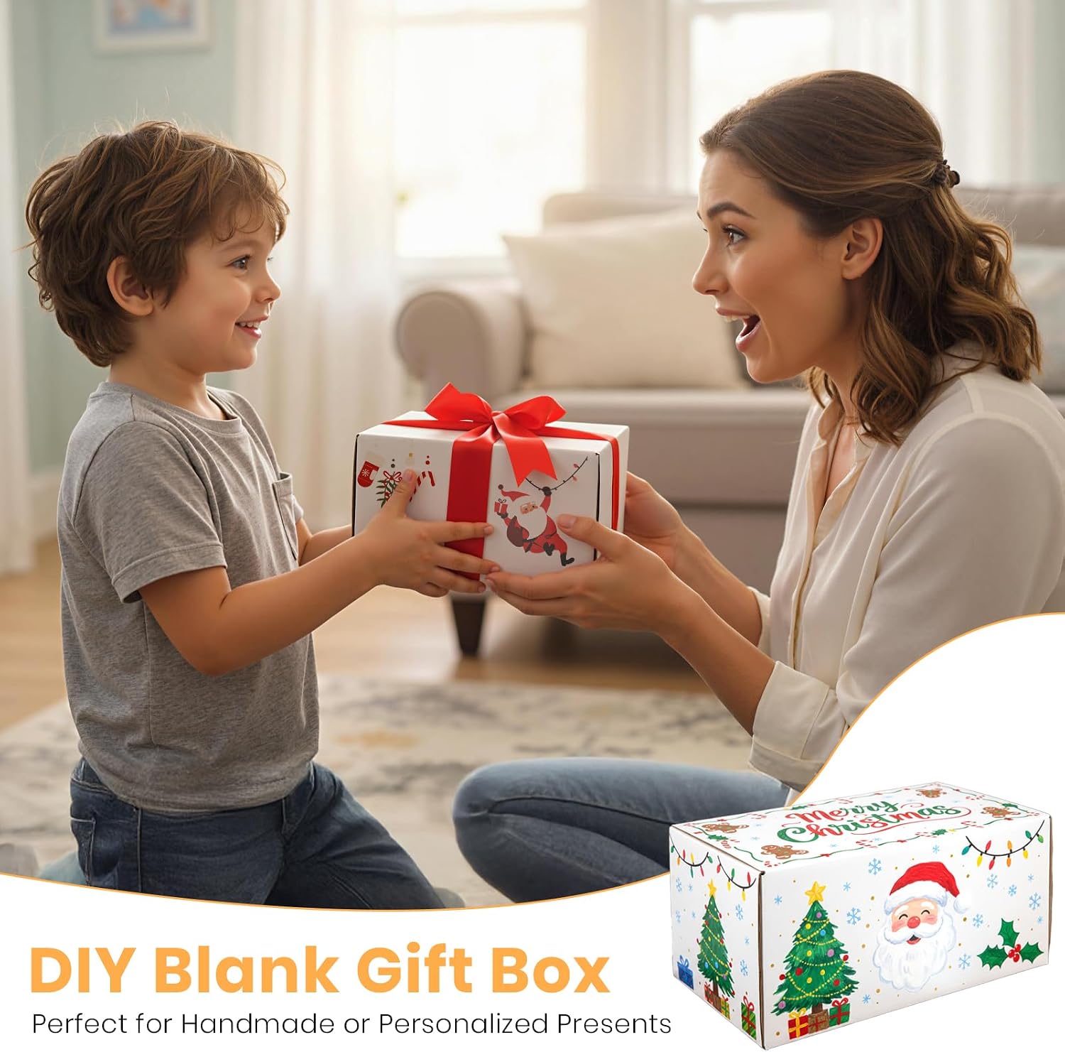 6x4x3 Inch Small Transport Box, Small Cardboard Box (12Pcs White)