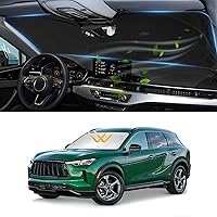 Vista 82 de Parasol para parabrisas de ajuste personalizado, cubierta para ventana delantera, visera plegable 210T, protector que bloquea los rayos ultravioleta