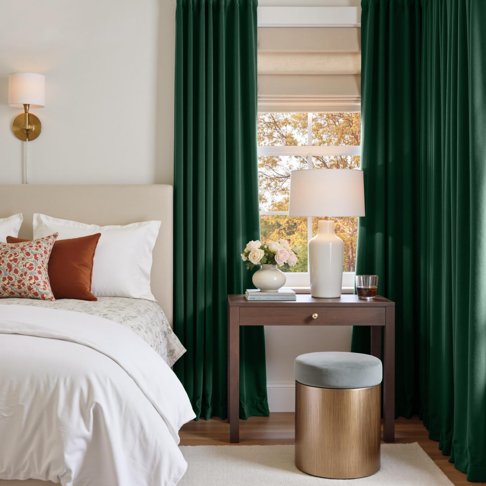Bagaille VELOURS CURTAIN ★ GREEN Amazon.com: Lazzzy Velvet Blackout Curtains Emerald Green