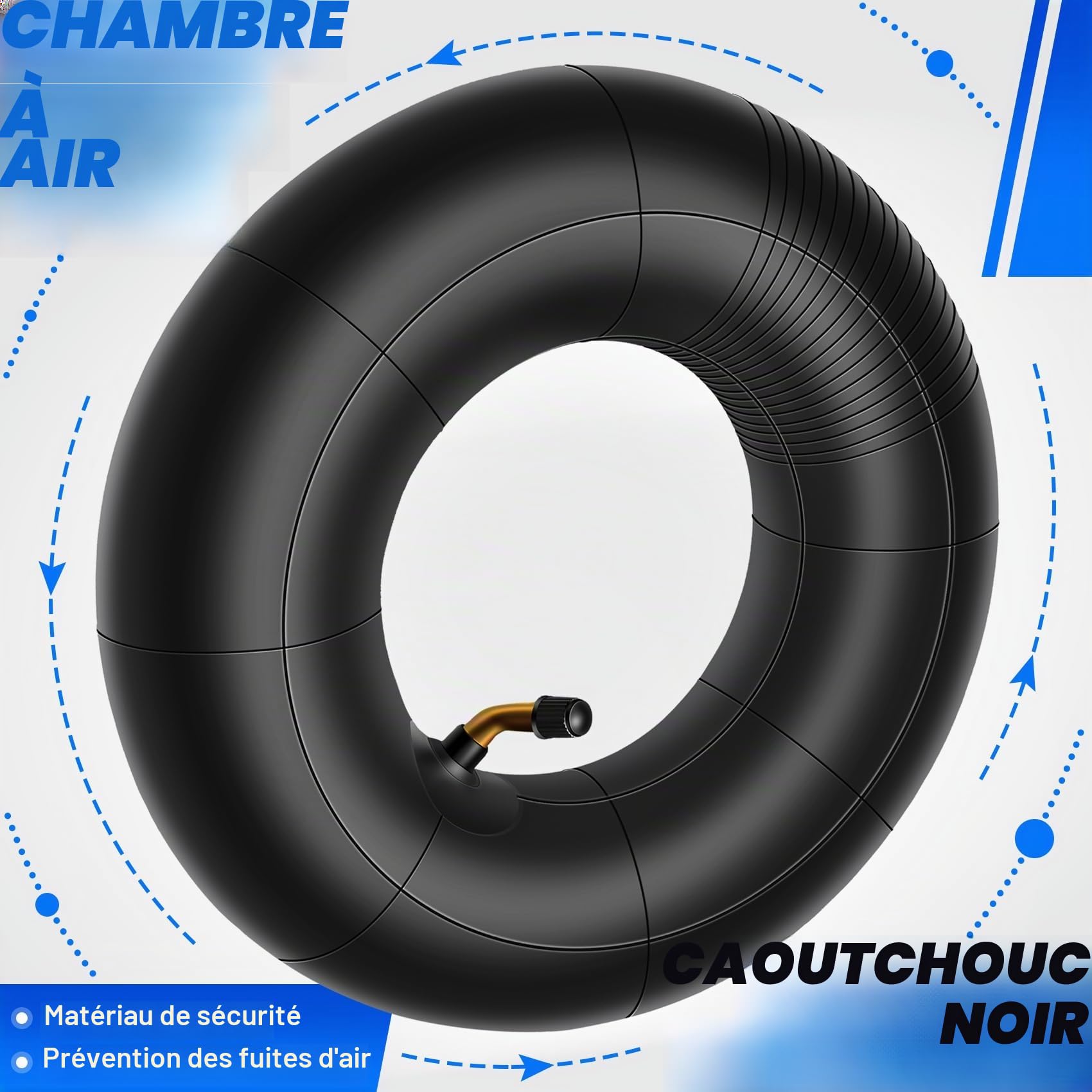 4.10-4+ Kit de pneus pour motoculteur, souffleuse à neige, tondeuse à gazon, diable, brouette, kart pour enfants et plus encore