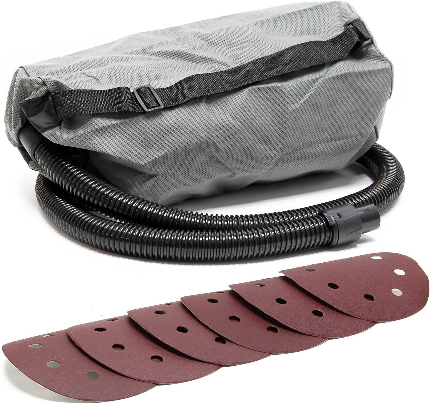 Dust collection bag and sanding discs