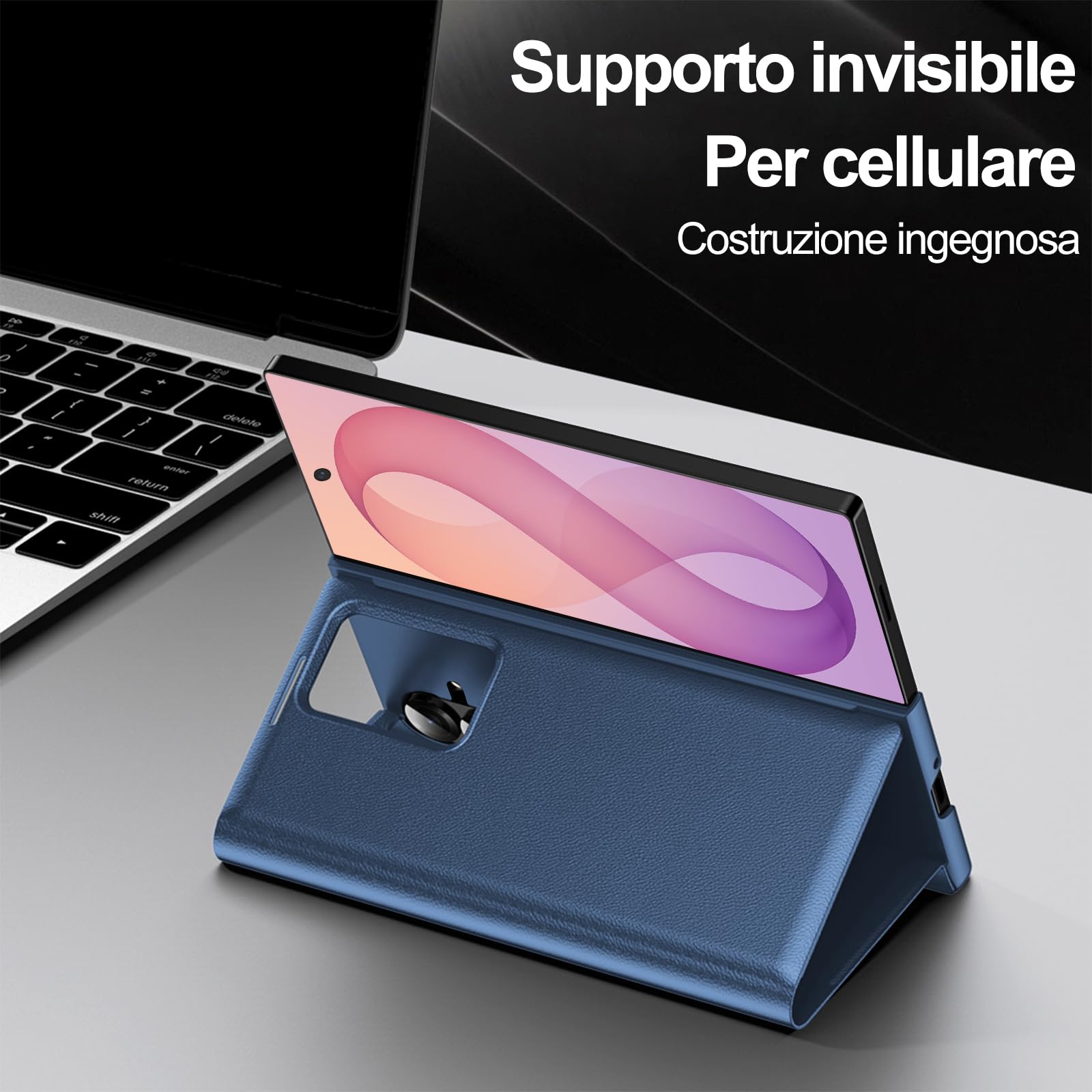 Funda para Samsung Galaxy Z Fold 8 Ultra Libro Smart View Ventana Funda