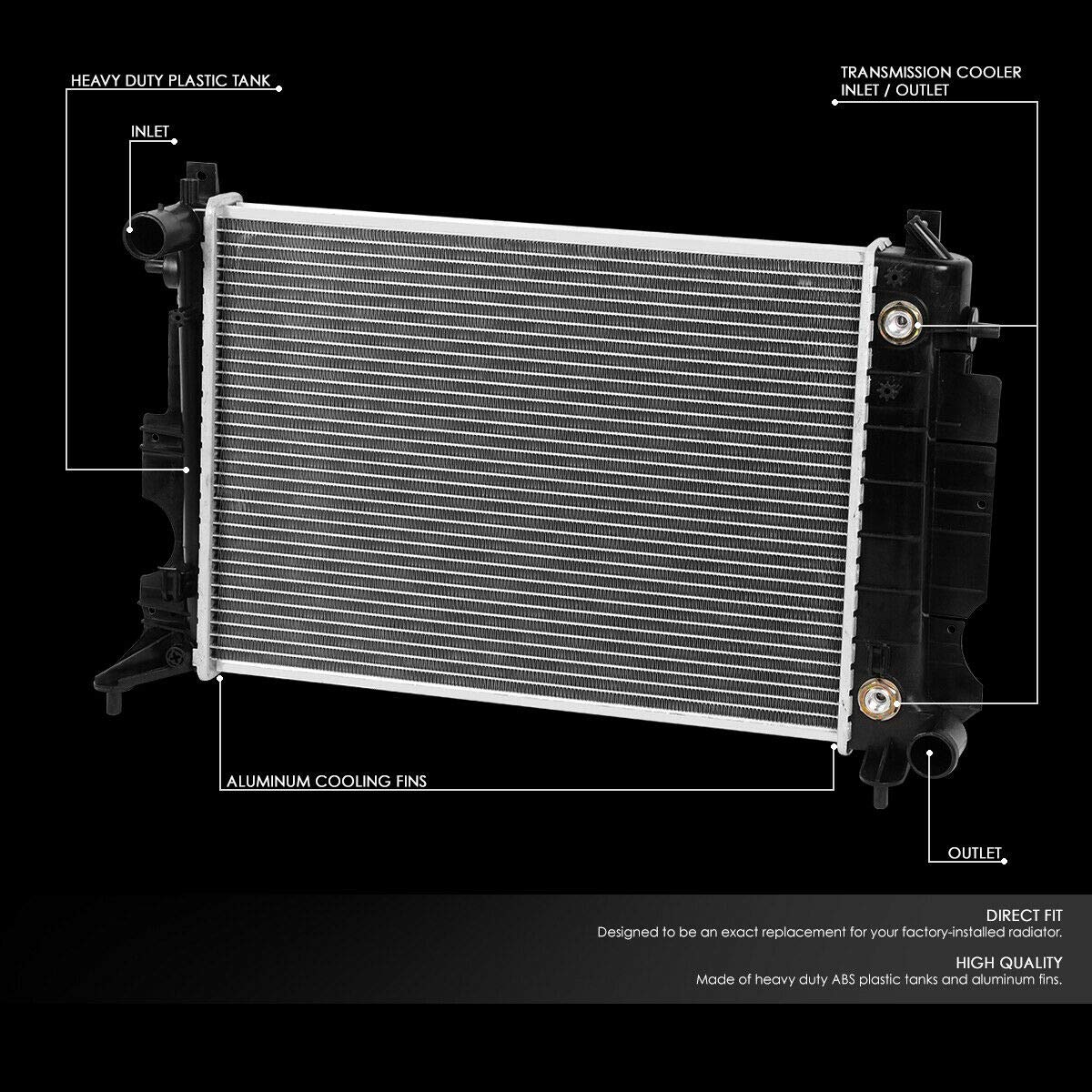 Amazon.com: LCSZTLU Aluminum Radiator 4283495 4283438 32019494  