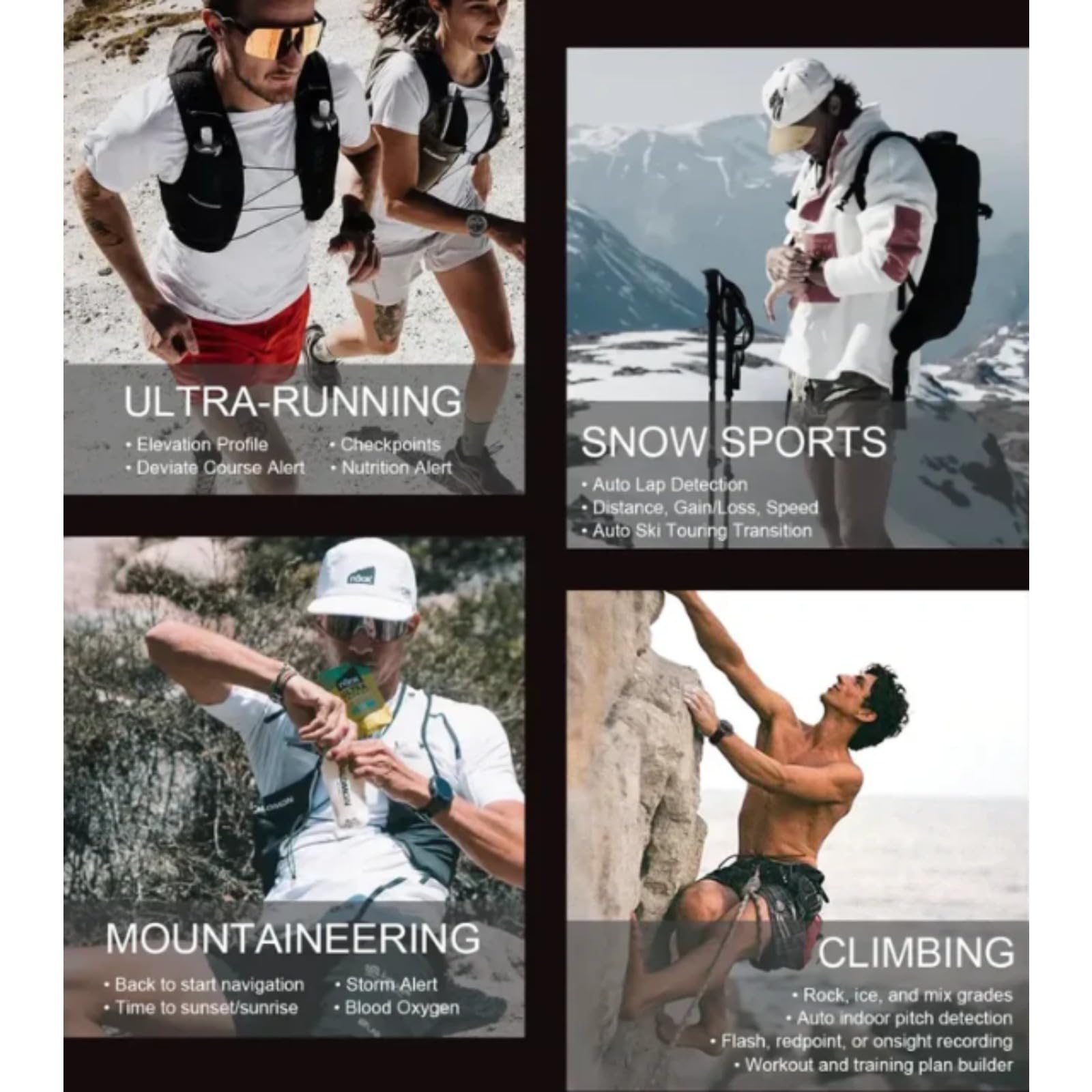 Sekoda GPS Sports Smartwatch,Monitor De Ritmo Cardíaco Y Sueño,6 Sistemas De Satélite GPS Doble Banda,170 Modo Deportes De Aventura,para Android iPhone (Rojo)