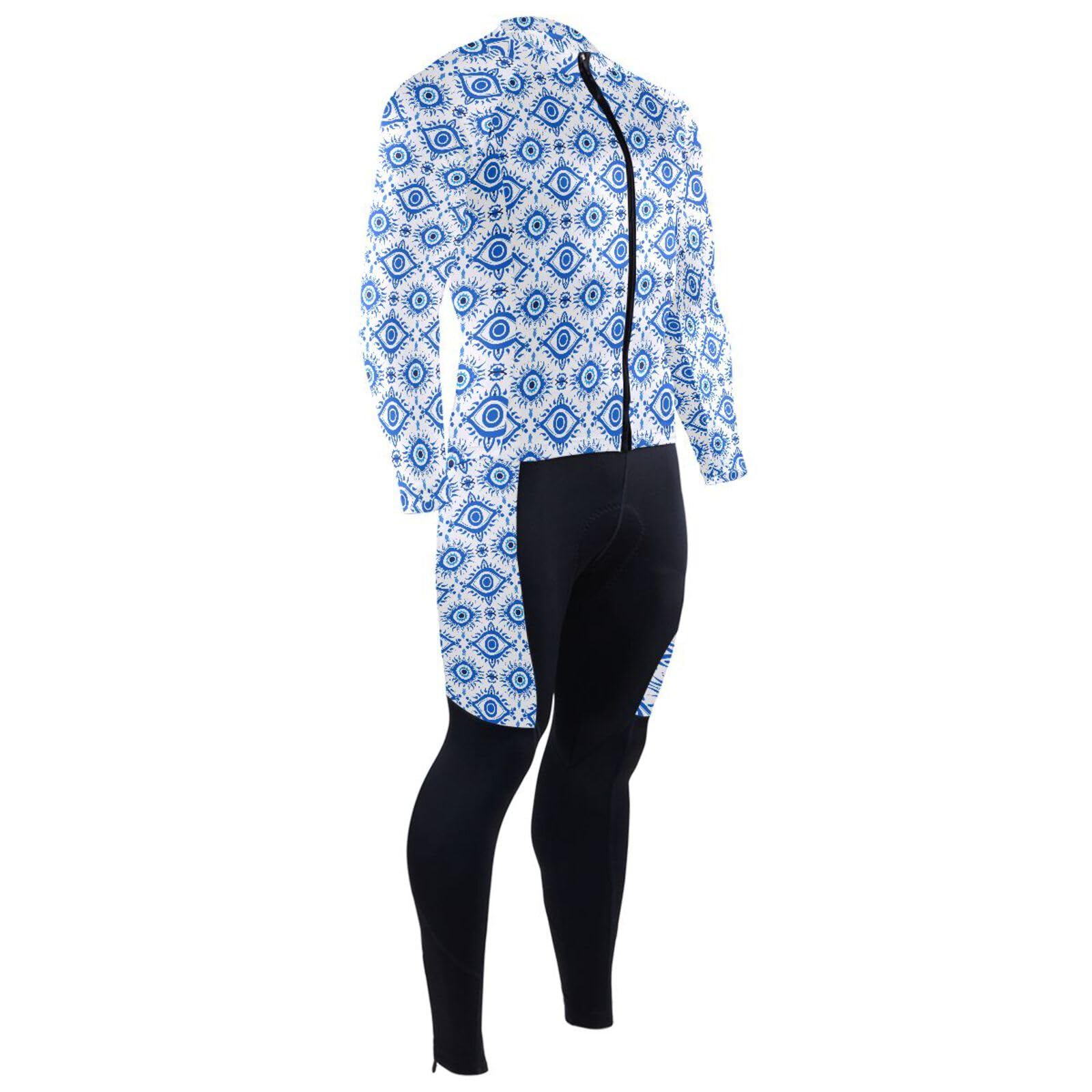 Winter-Radtrikot mit Taschen, Windbreaker, Mountainbike-Trikot, Herren, 3D-gepolstert