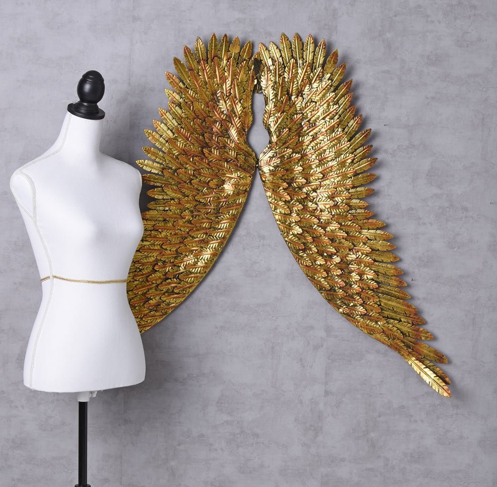 2 XXL Alas de Ángel Decoración Pared Ángel Colgante de Pared Escultura de Pared Ala 100cm Palazzo Exclusivo