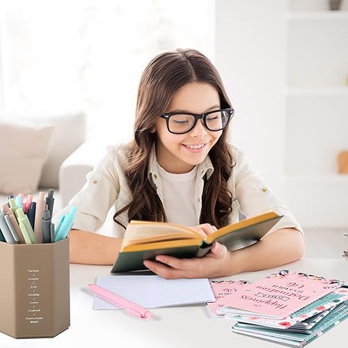 Miniatura 7 de Funrous 32 bolígrafos con cita motivacional, bloc de notas inspiradoras, mini diario con bolígrafo, cuadernos pequeños, juego de regalo para