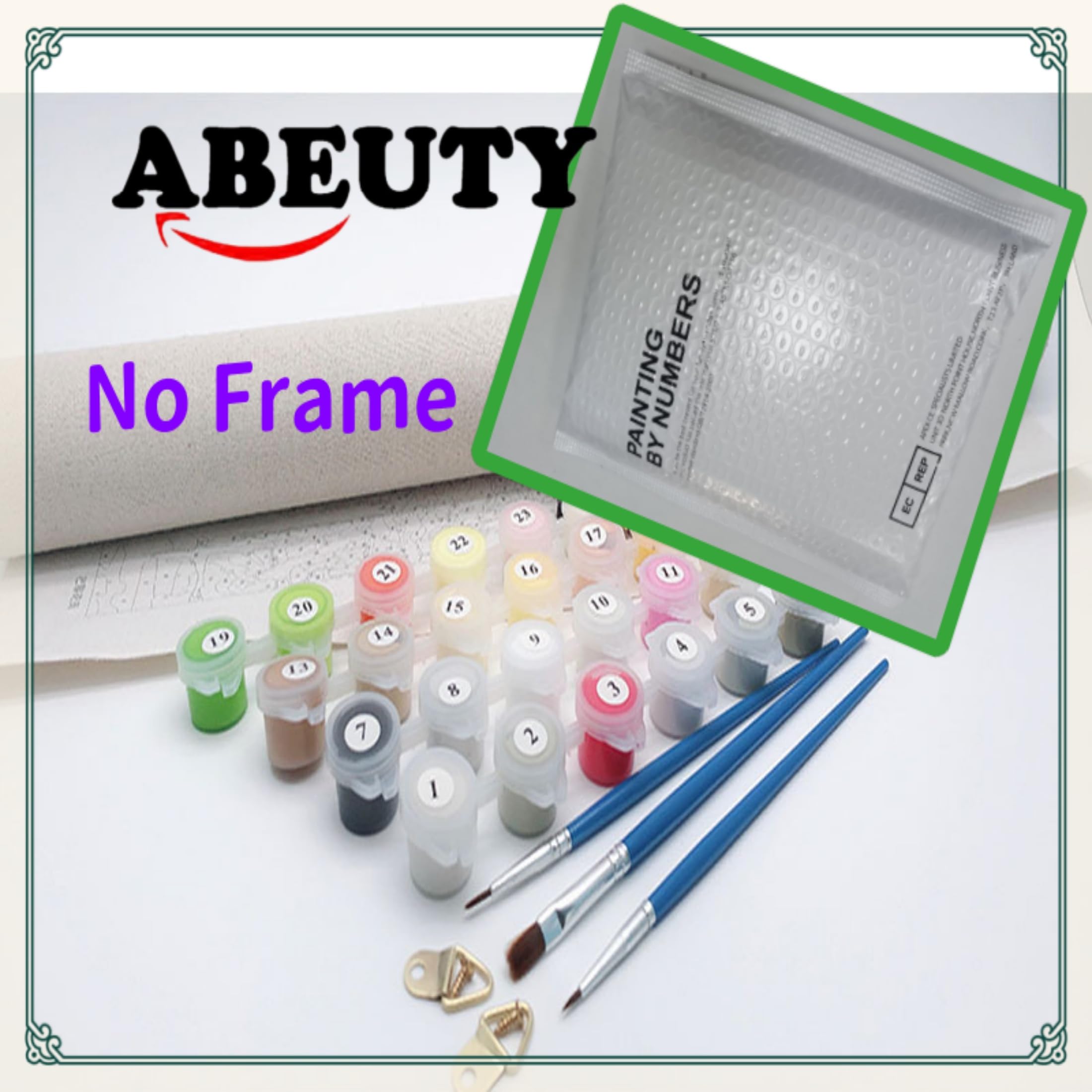 Dipingere con i Numeri Adulti Pianta, Flower Paint by Numbers Kit