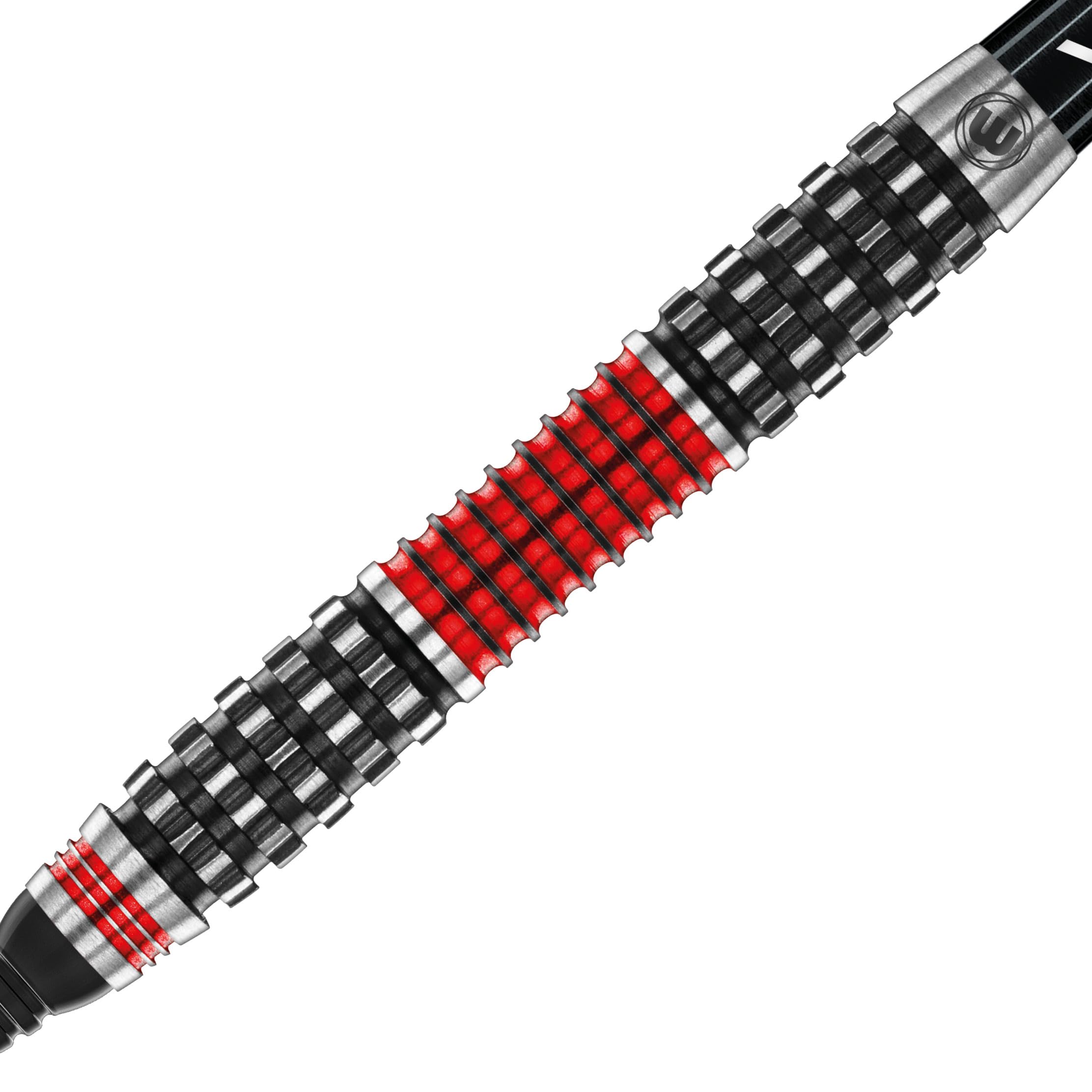 WINMAU Joe Cullen Rockstar Series RS 1.0 Professional Tungsten Darts Set with Flights and Shafts (Stems)