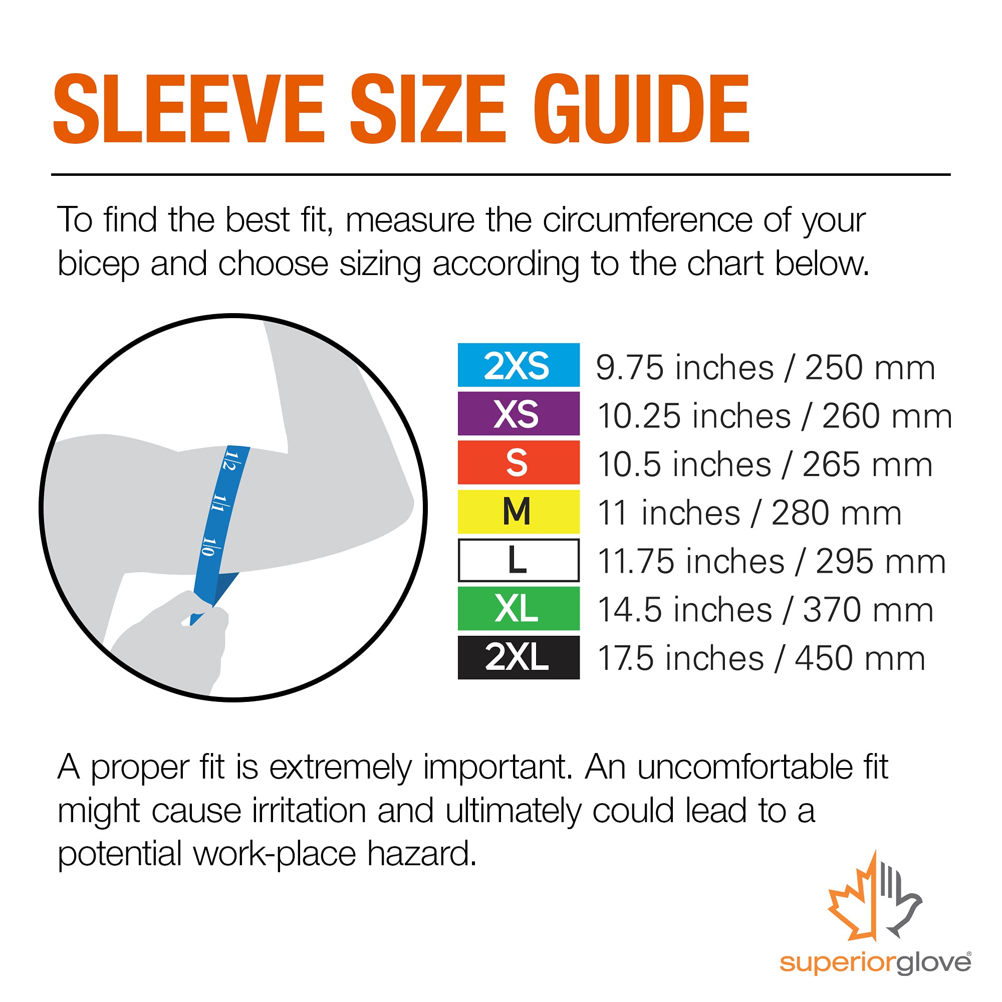 KTAG1T18T TenActivTM Grey Stay-Cool Cut-Resistant Sleeve 18