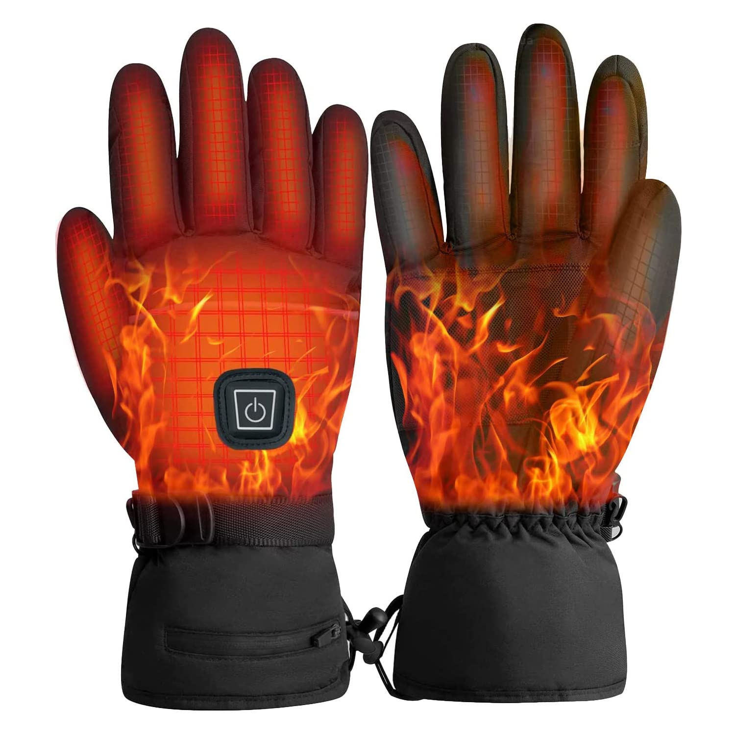 Gants chauffants pour le cyclisme gants de vélo d'hiver étanches à écran tactile