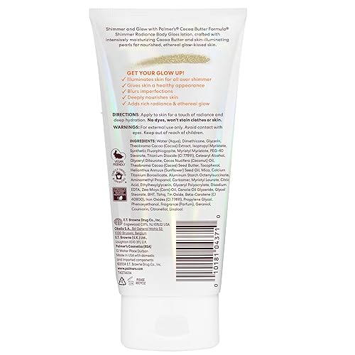 Miniatura 10 de Palmer's Loción corporal brillante de fórmula de manteca de cacao con vitamina E, 5.25 onzas líquidas, brillo corporal radiante, ayuda a difuminar