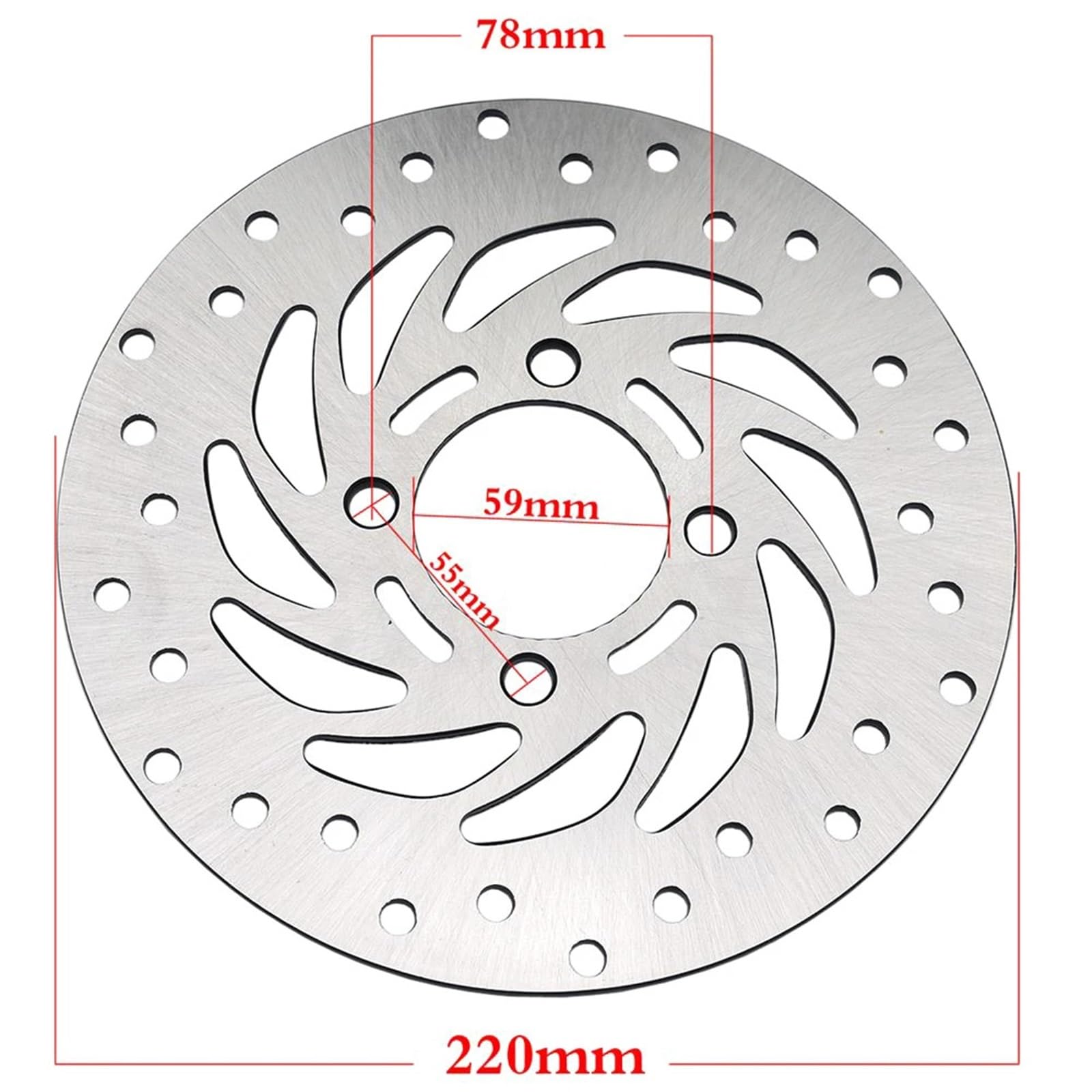 Rotore Disco Freno Scooter Anteriore Freno A Disco Rotore Per PCX125 S ABS 2012-2019 Per PCX150 SH 125i ANC 125E 2014-2018 per Vision NSC110 NSC