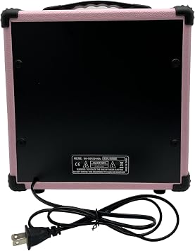 Electric Guitar Amplifier, 20W Practice Amp with EQ Controls, Orange (Pink)