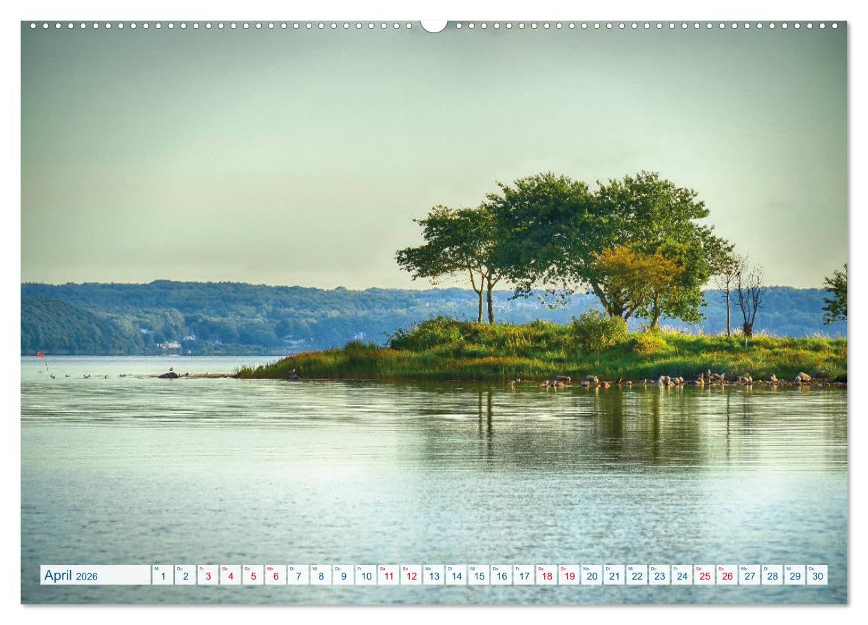 Flensburg Fjord (hochwertiger Premium Wandkalender 2026 DIN A2 quer), Kunstdruck in Hochglanz: Traumrevier, nicht nur für Segler (CALVENDO Orte)