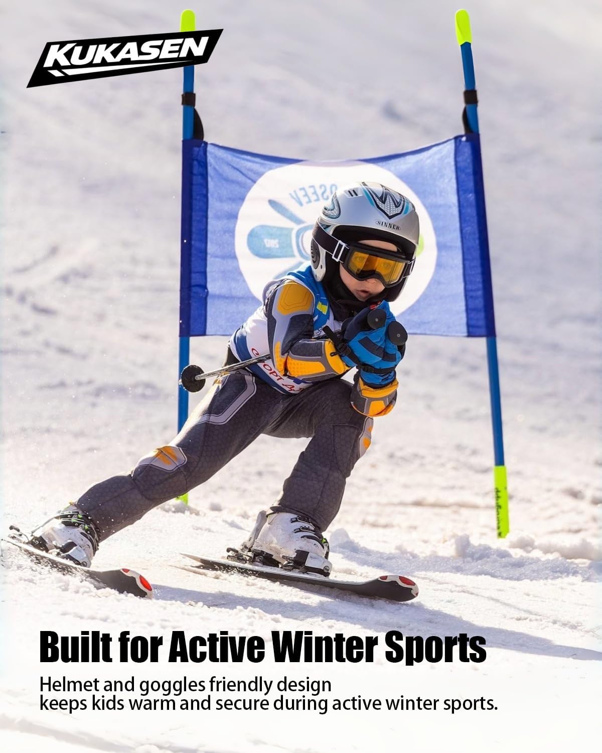 Kids Balaclava Fleece Winter Face Mask, Full Face Cover Neck Gaiter Cold Weather Gear, Warm Ski Mask Hood for Boys Girls 4–12 - Image 2