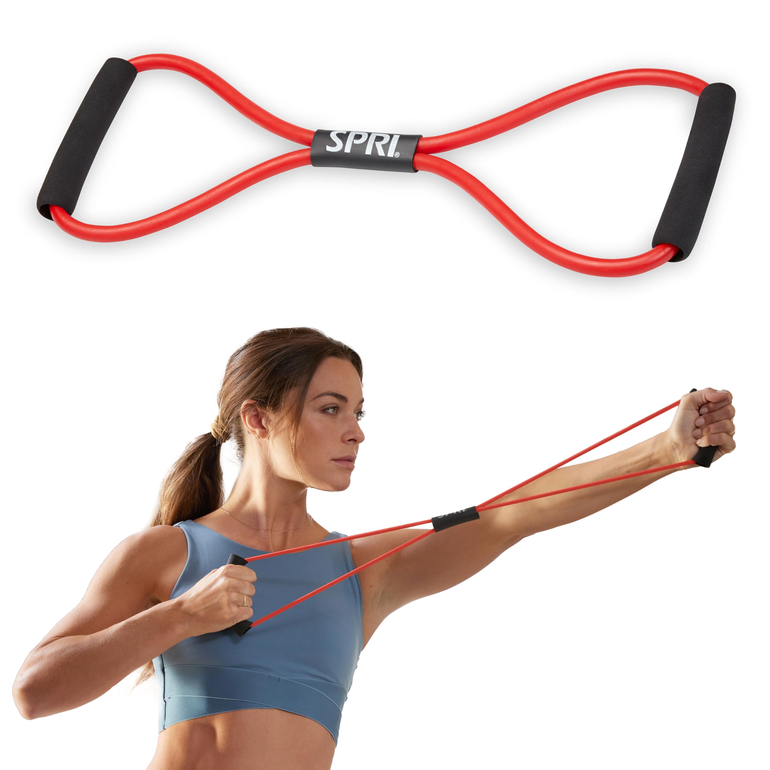 SPRI Ultra Toner Resistance Band Figure 8 Exercise Cord (All Bands Sold Separately)