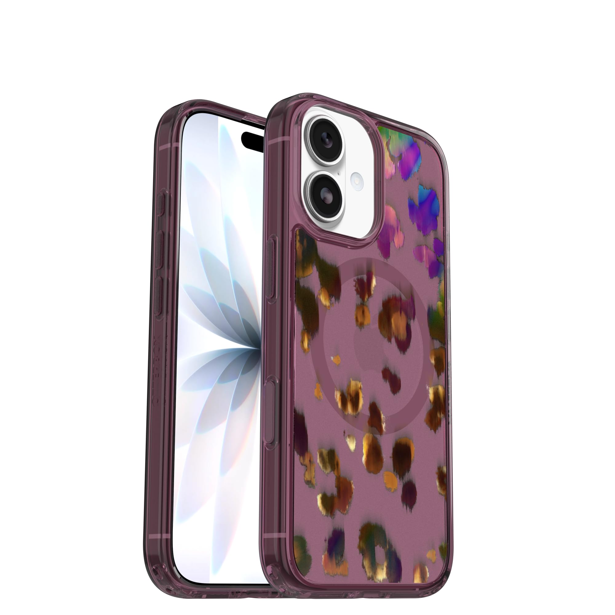 OtterBox Funda Transparente para iPhone 17 Symmetry Series - Leopard Shift - Funda de Silicona Ultrafina y Elegante para iPhone