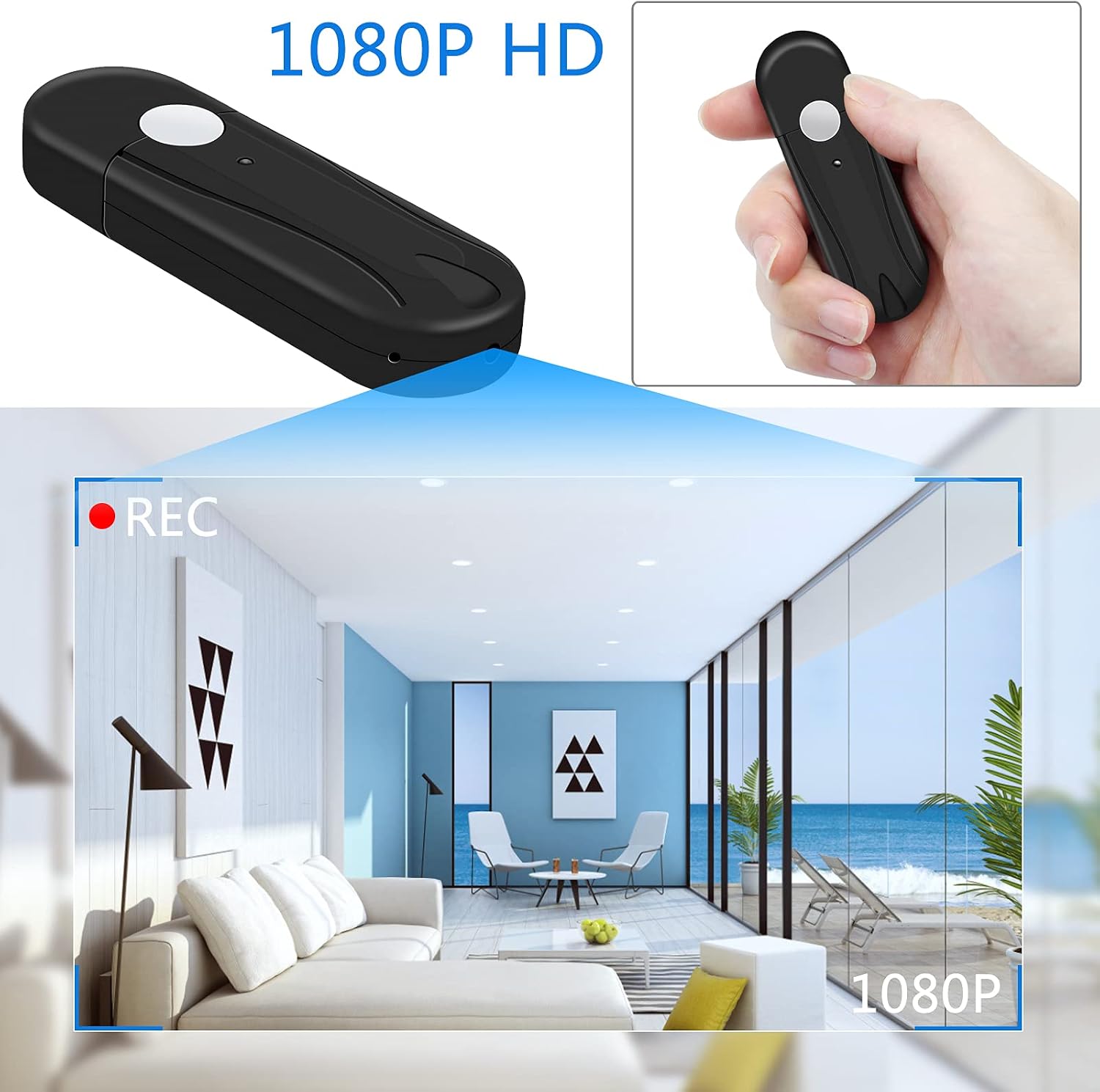 UYIKOO USB Spy Camera recording 1080P HD video
