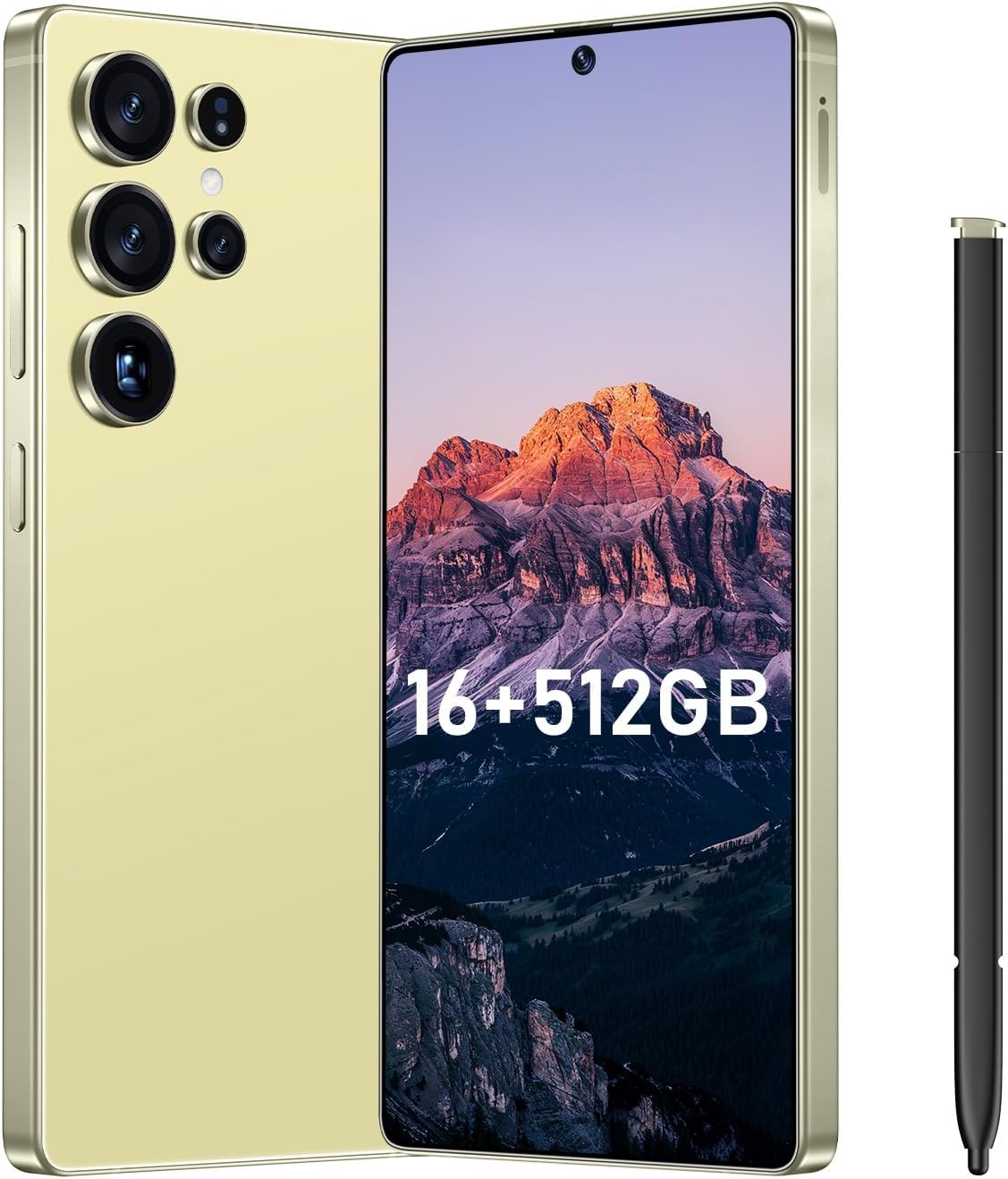 Sponsored Ad - I25 Ultra Flagship Killer Smartphone - Snapdragon 8 Gen 3, 16GB+512GB, Massive 6.99" FHD+ Display, 108MP+68MP Pro Cam, 7000mAh 2-Day Battery, Android 14, Includes Stylus Pen (Yellow)