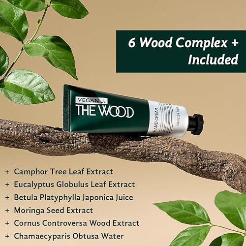 Miniatura 3 de La Crema para Manos de Madera  Hidratación Profunda con Manteca de Karité  Cuidado de Manos de Absorción Rápida, No Pegajosa, Vegana y Libre de