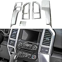 Vista 8 de Keptrim para F150 Azul Panel de Trim del Aire Acondicionado de la Consola Central para Ford F150 2015 2016 2017 2018 2019 2020, 5 piezas