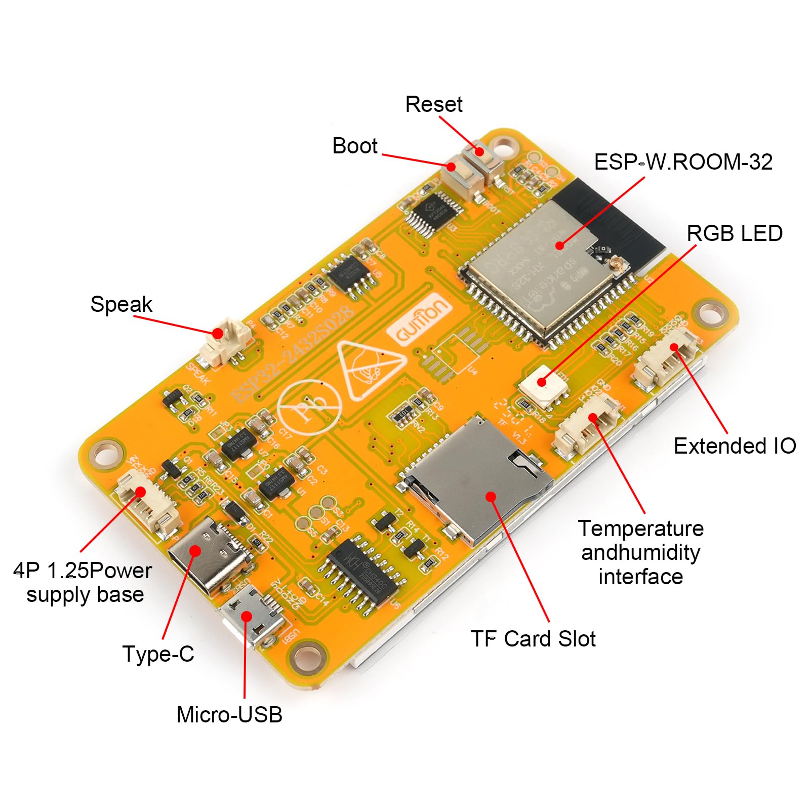 2 módulos de pantalla TFT LCD ESP32-2432S028R de 2.8 pulgadas ESP32