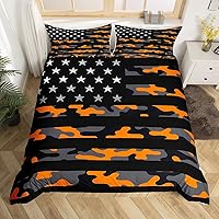 Vista 47 de Funda de edredón de vacas de las tierras altas tamaño Queen, funda de colcha con temática de granja retro occidental con animales salvajes y 2