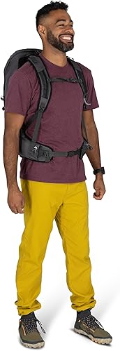 Miniatura 11 de Osprey Talon 26L Mochila de senderismo ligera para hombre, mochila para viajes y campamento, negrogris carbón