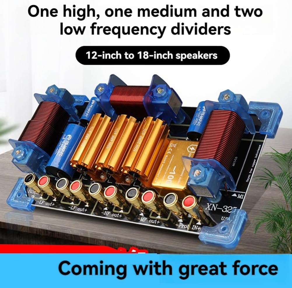 3ウェイスピーカークロスオーバー 高出力周波数分割器 2300W 高出力 15インチ 18