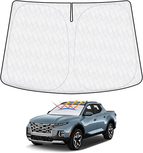 Miniatura 12 de Parasol que no se despega para Ford Maverick 2022 2023 2024 2025, accesorios plegables para ventana delantera de automóvil, parasol UPF 50+
