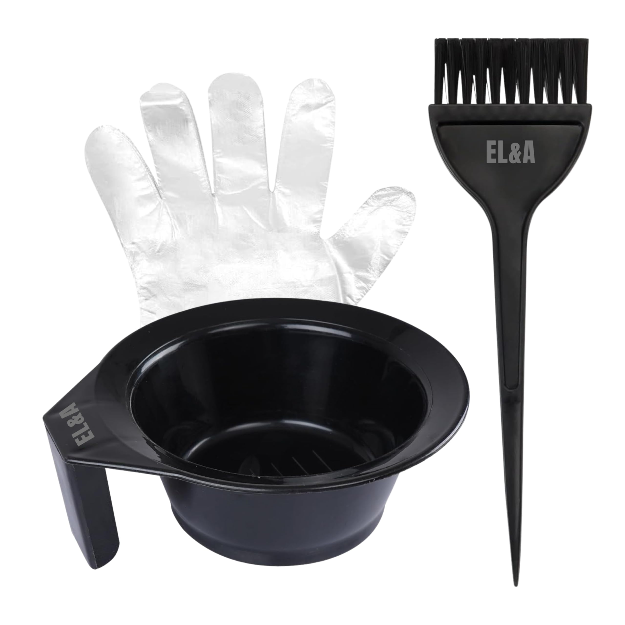 [Ear Lobe & Accessories] Hair Coloring Kit (1 Hair Color/Dye/Mehandi Mixing Bowl (250 ml) | 1 Applying Brush | 50 Pcs (25 Pair) Use & Throw Hand Gloves)-picture-25