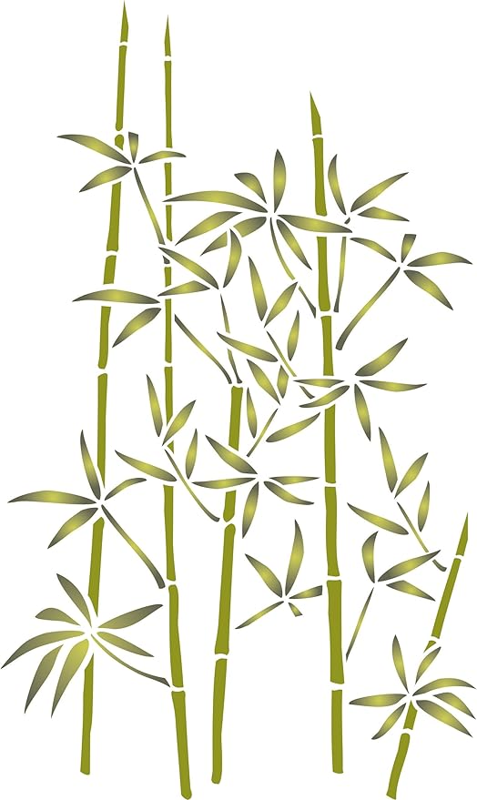 Bamboo Stencil, 14 x 22 inch (XXL) Classic Oriental