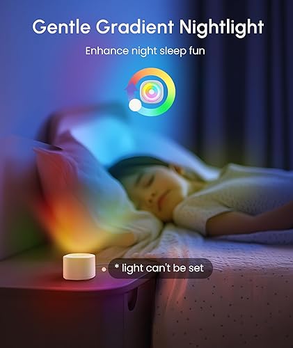 Miniatura 5 de Mini máquina de sonido para dormir, máquina portátil de ruido blanco para bebé, máquina de sonidos de sueño de 10 sonidos, 7 máquinas de dormir de