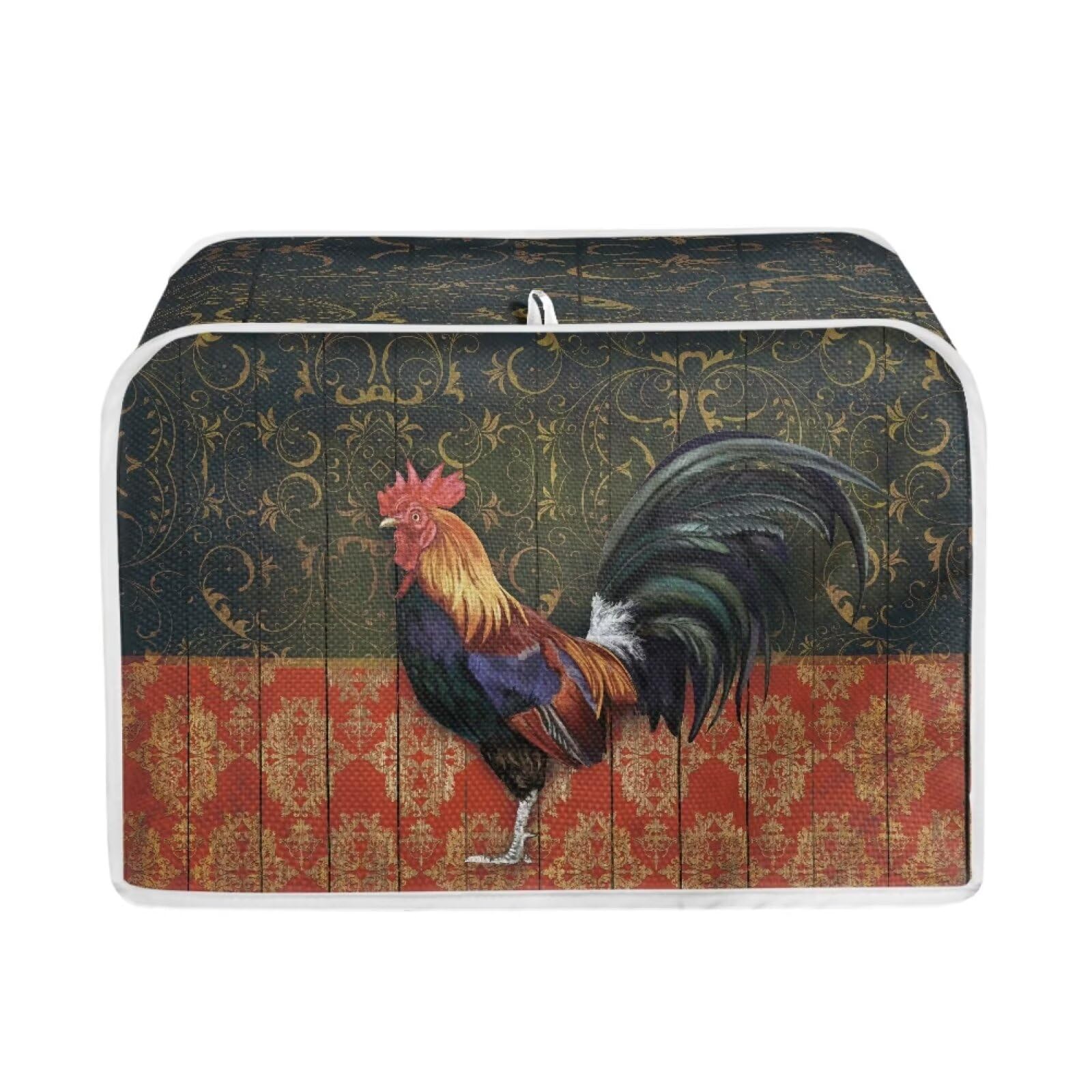 JSLXYYBQ Chicken Rooster Print Toaster Covers for 2 Slice Toasters with Dust and Greasy Protection
