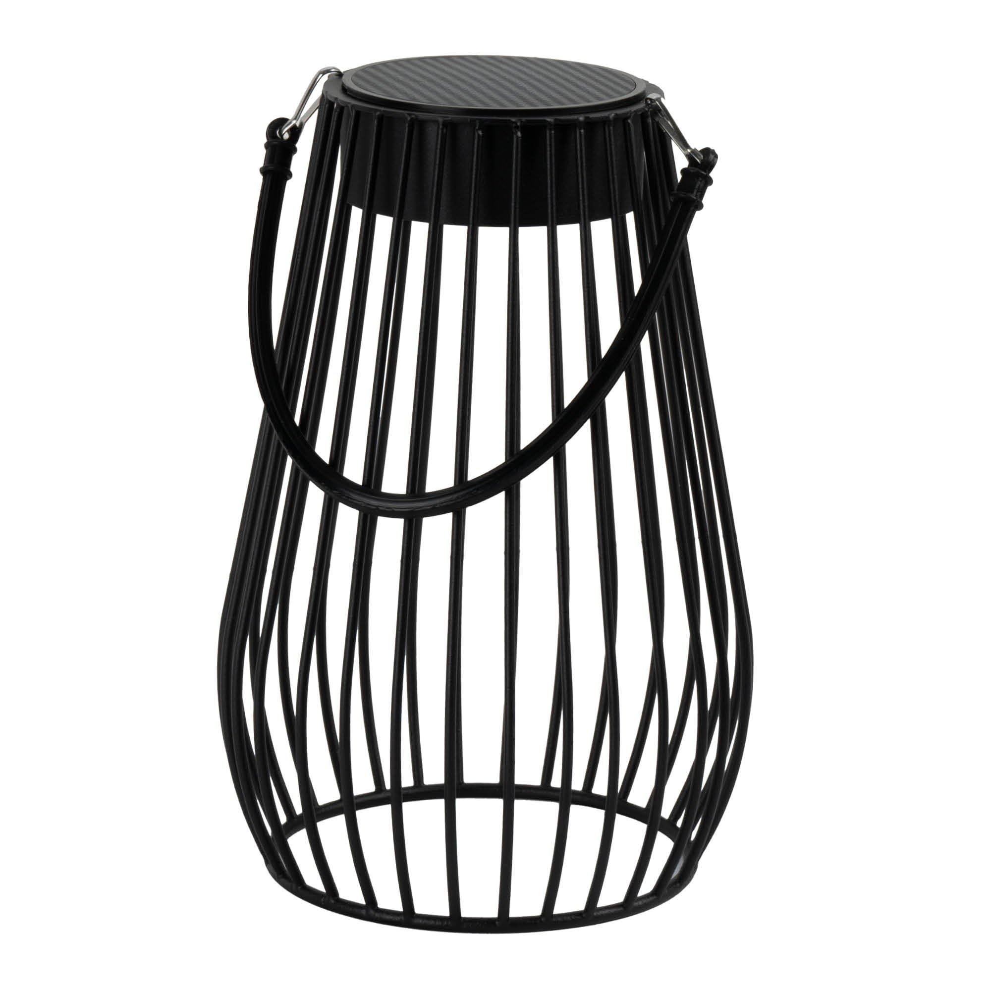 Ledvion - Lampada Solare LED da Tavolo, 0.25W, 3000K, IP44, Nera & Conica, Energia Solare, Efficiente & Resistente alle Intemperie