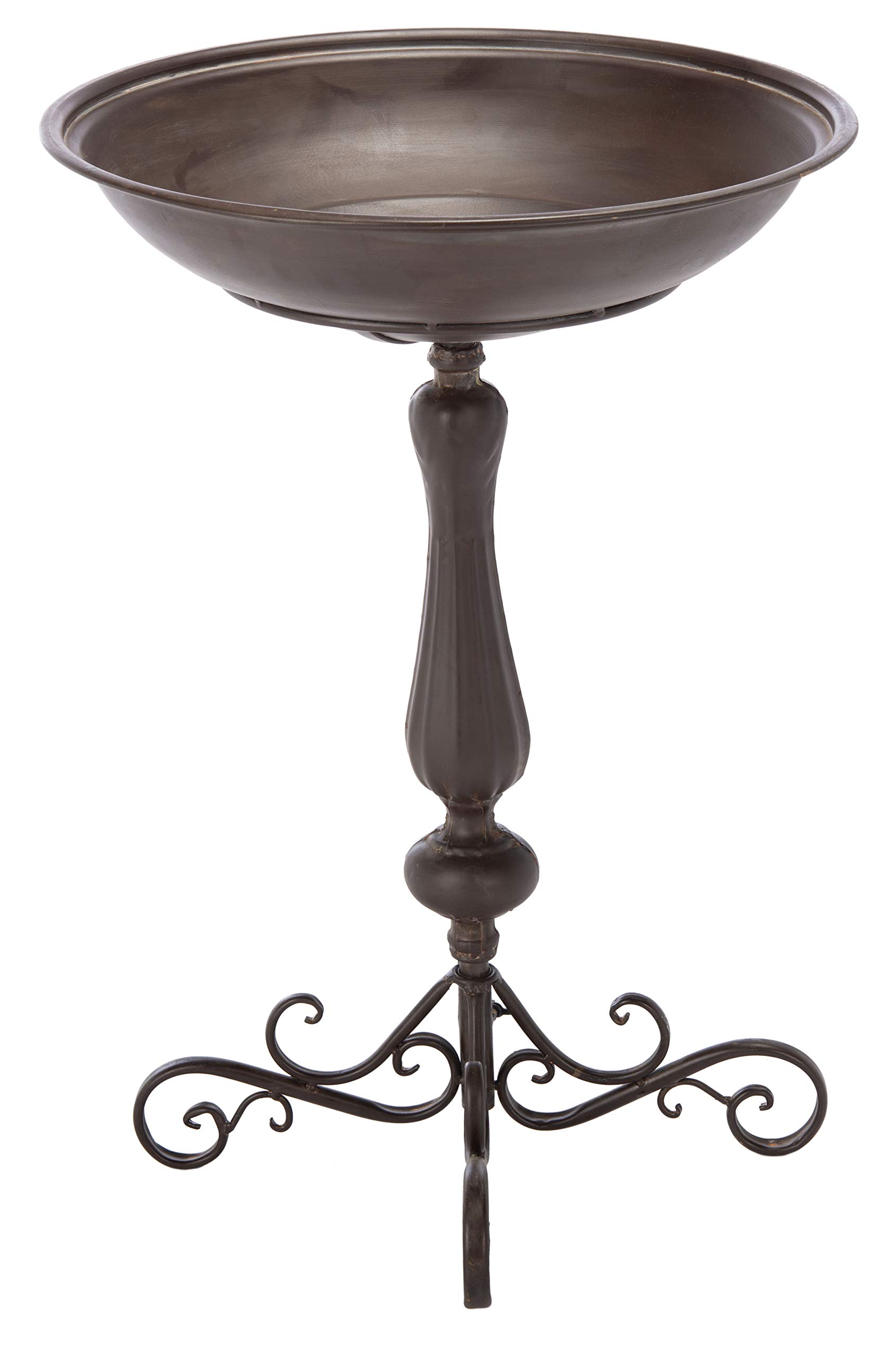 Bain d'oiseaux jardin oiseau brun rustique déco extérieure victorienne